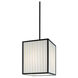 Piega 1 Light 10 inch Satin Black Pendant Ceiling Light