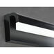 Waterfall LED 18 inch Black Bath Vanity Light Wall Light