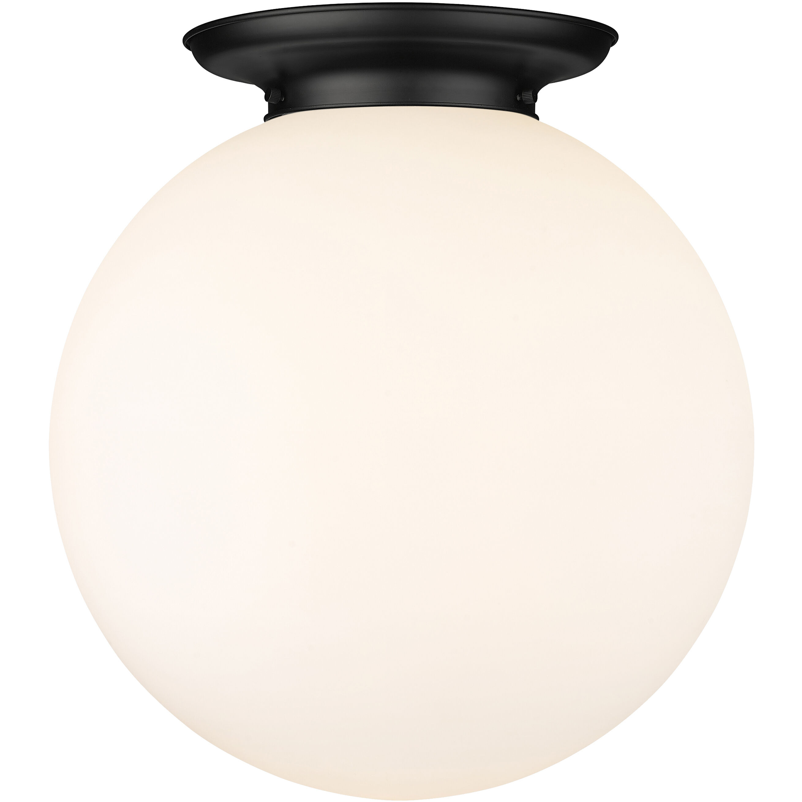 Beacon 1 Light 17.75 inch Matte Black Flush Mount Ceiling Light