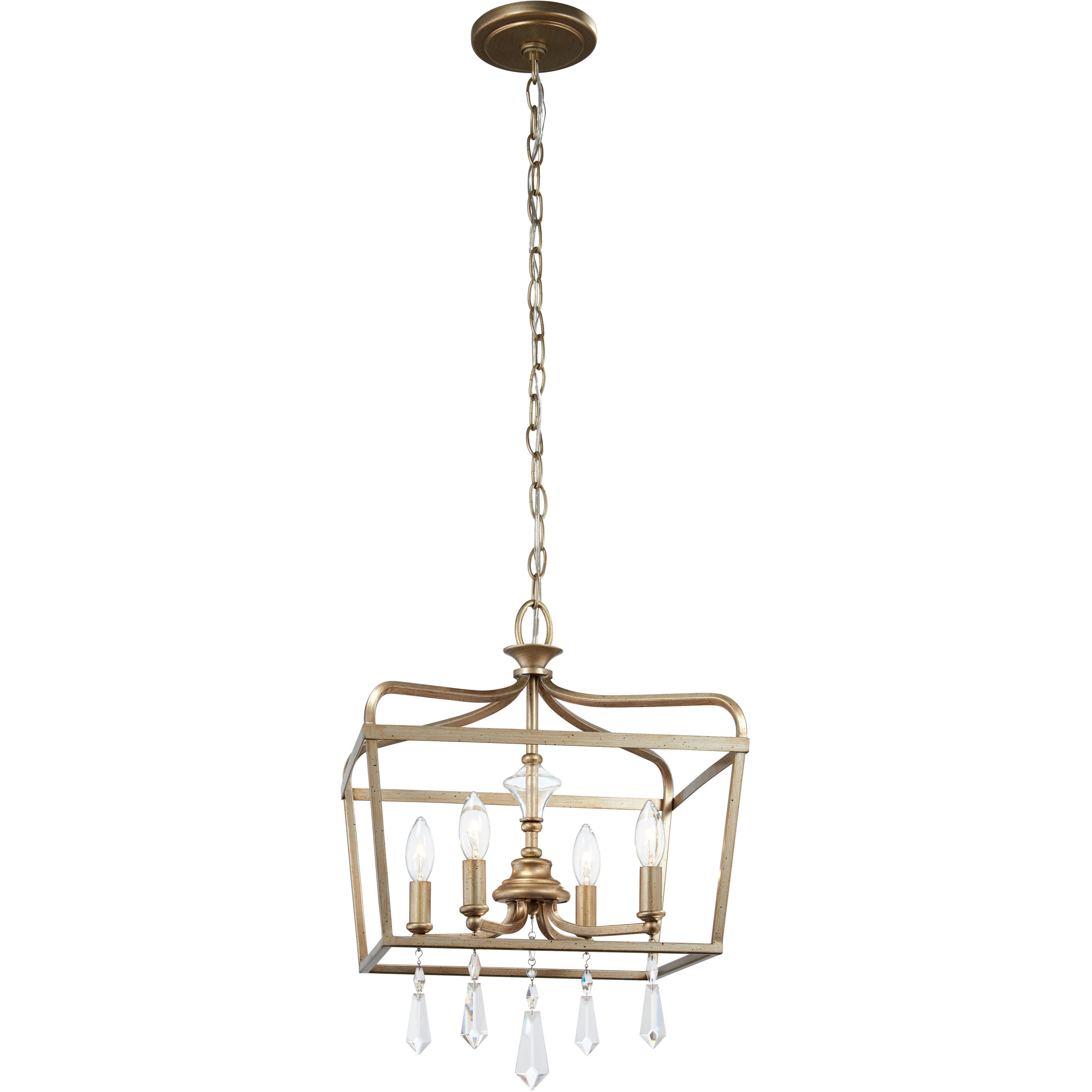 Laurel Estate 4 Light 14 inch Brio Gold Pendant Ceiling Light