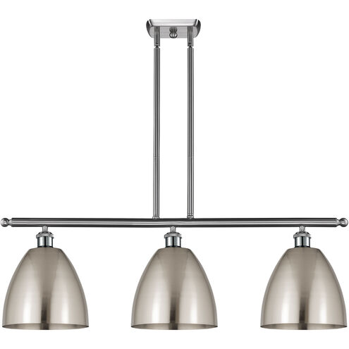 Ballston Dome 3 Light 36 inch Brushed Satin Nickel Island Light Ceiling Light