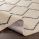 Beni Shag 84 X 63 inch Black Rug in 5 x 8, Rectangle