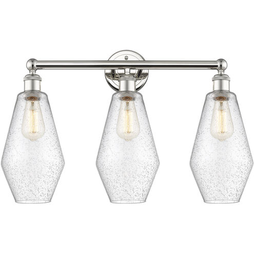 Cindyrella 3 Light 25 inch Polished Nickel and Seedy Bath Vanity Light Wall Light
