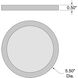 Disc LED 5.5 inch Brushed Steel Flush Mount Ceiling Light
