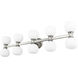 Artemis 10 Light 45 inch Brushed Nickel Vanity Wall Light
