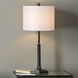 Humble 32 inch 150.00 watt Textured Charcoal Plaster Table Lamp Portable Light