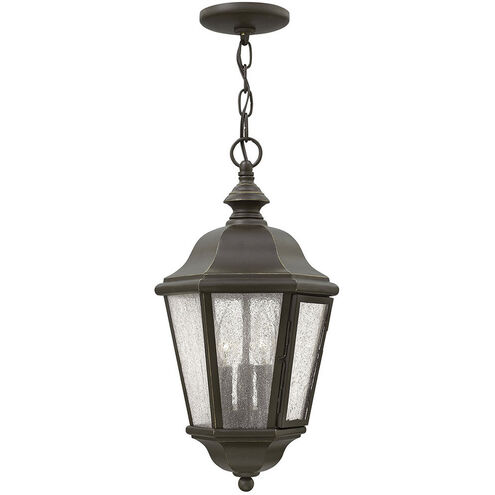 Estate Series Edgewater 3 Light 10 inch Oil Rubbed Bronze Outdoor Hanging Lantern in Non-LED