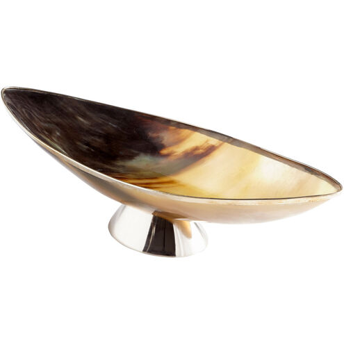 Cerith Horn And Silver Tray, Large