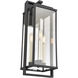 Gladwyn 3 Light 22 inch Matte Black Outdoor Sconce
