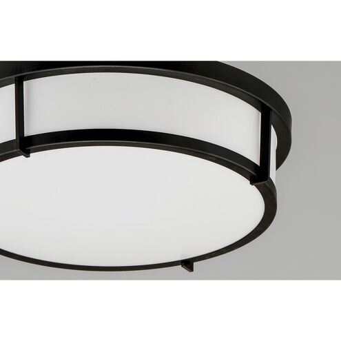 Rogue E26 2 Light 13 inch Black Flush Mount Ceiling Light