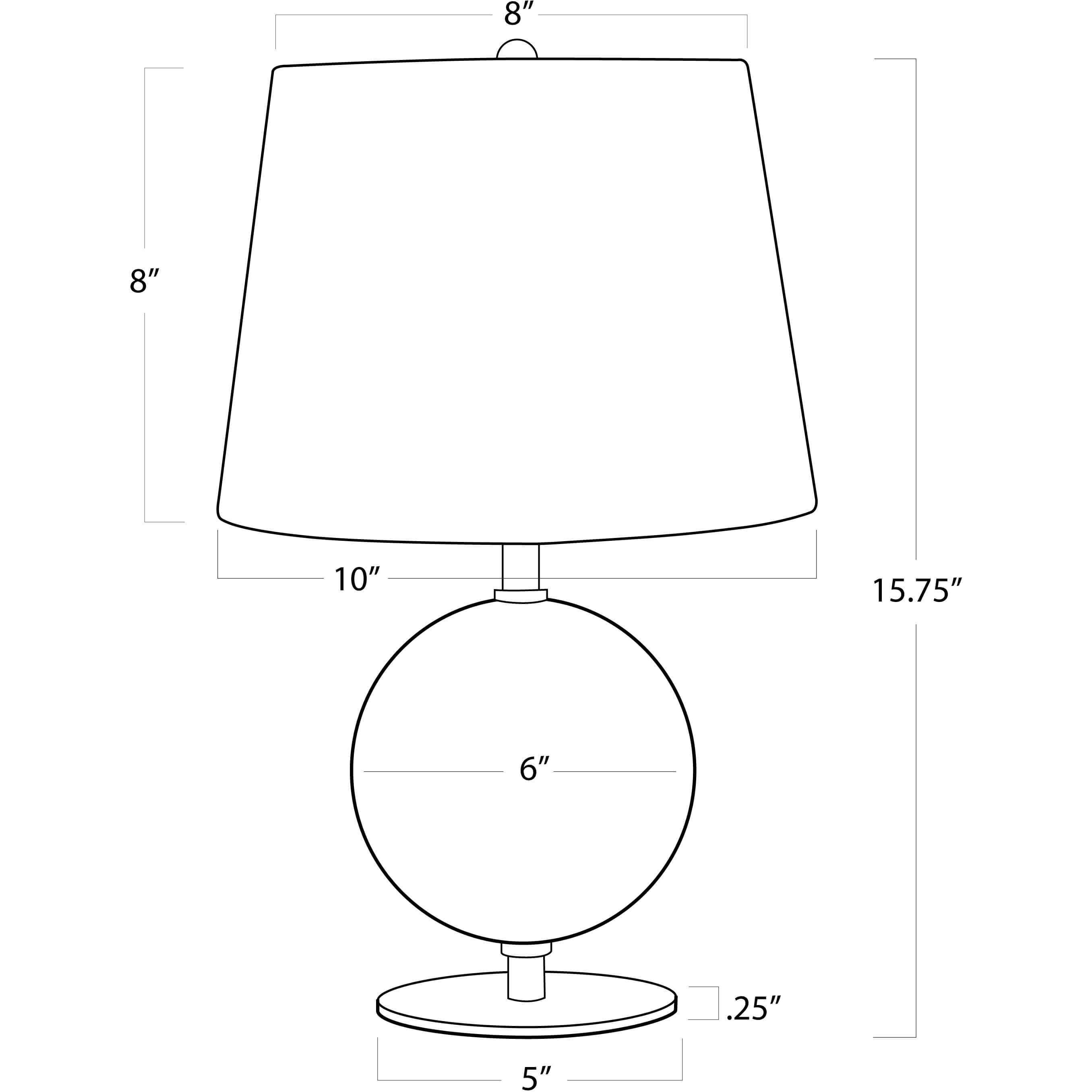 Grant 15.75 inch 60.00 watt Blackened Brass Mini Lamp Portable Light