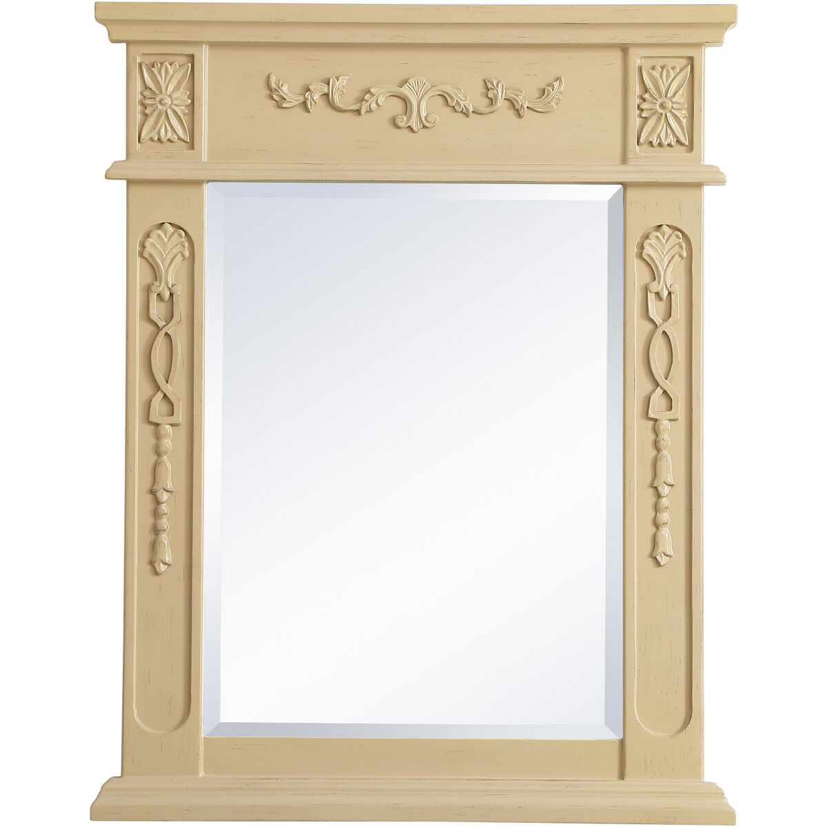 Lenora 28 X 22 inch Light Antique Beige Wall Mirror