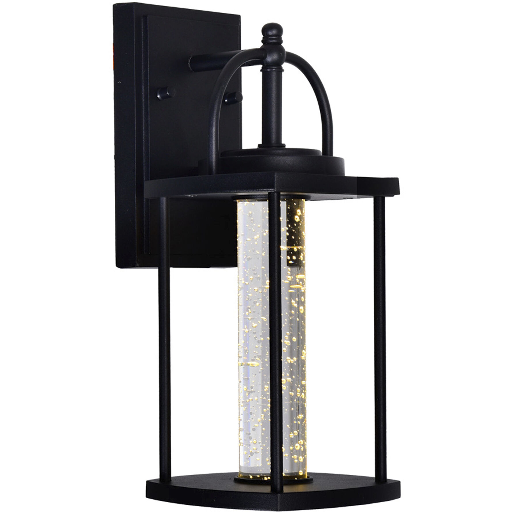 Greenwood LED 14 inch Black Outdoor Wall Light