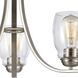 Calistoga 3 Light 23 inch Brushed Nickel Chandelier Ceiling Light