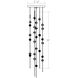Constellation LED 6 inch Satin Nickel Chandelier Ceiling Light in Clear Glass, 3000K, Standard Suspension