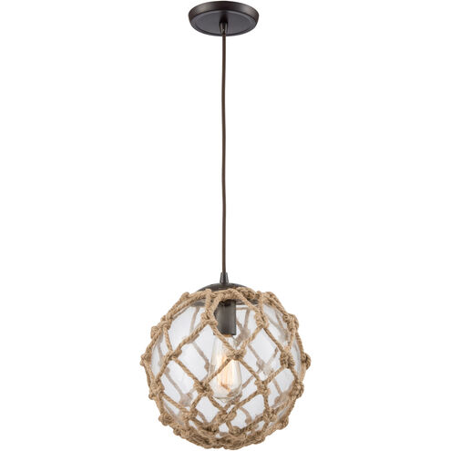 Coastal Inlet 1 Light 11 inch Oil Rubbed Bronze Multi Pendant Ceiling Light in Standard, Configurable