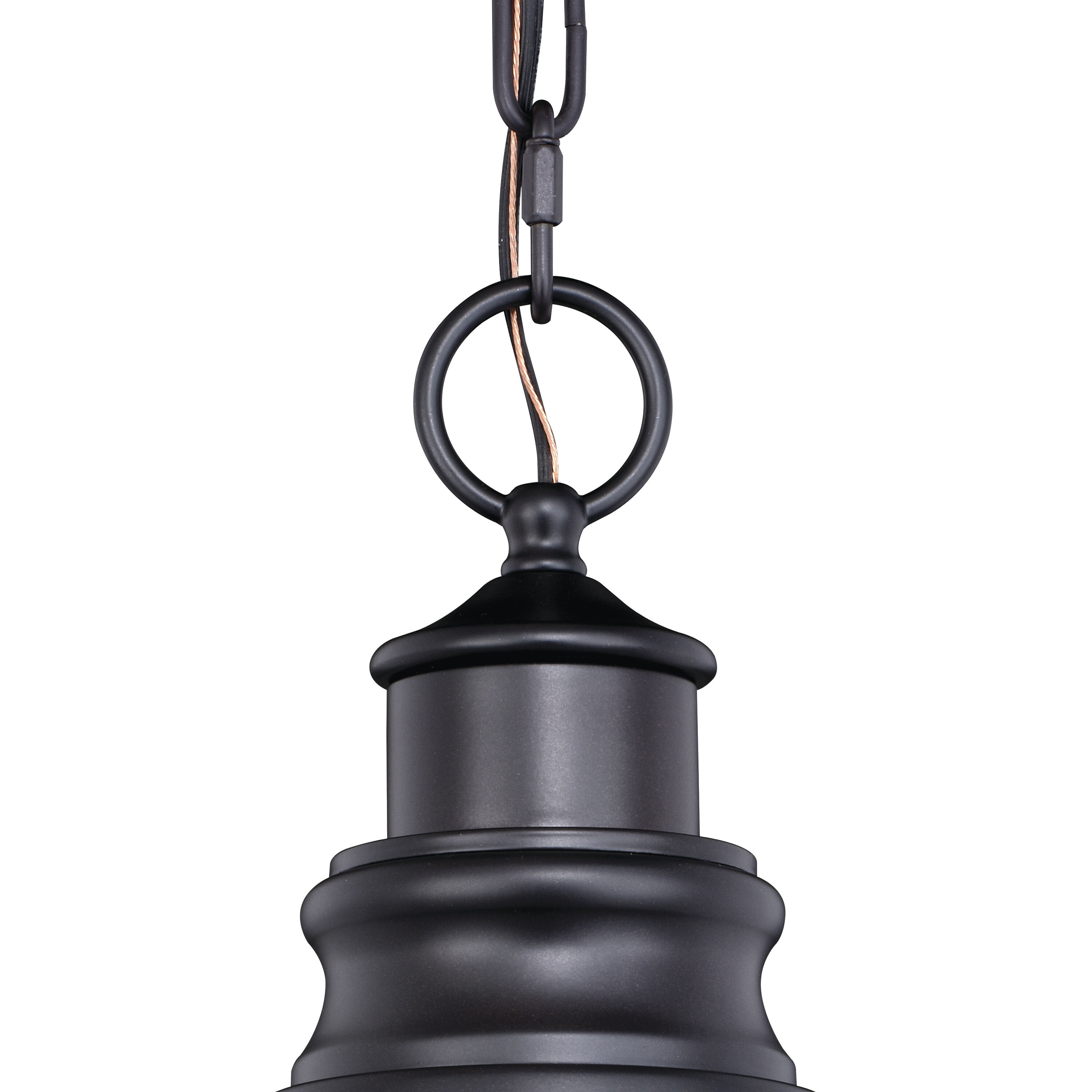 Delano LED 11 inch Oil Burnished Bronze and Light Gold Outdoor Pendant
