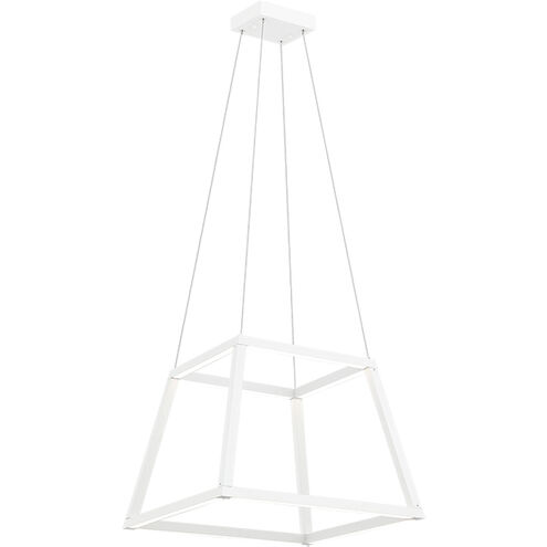 Carlington LED 16 inch Matte White Chandelier Ceiling Light