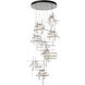 Tura 9 Light 29.6 inch Sterling Pendant Ceiling Light, Round