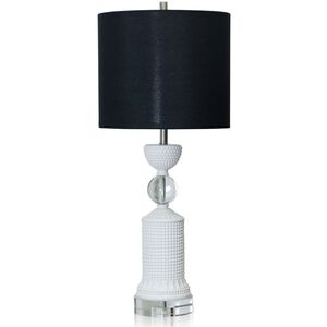 Wessex 37.5 inch 150 watt White Table Lamp Portable Light