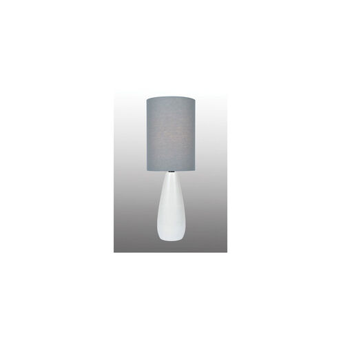 Quatro 17 inch 40.00 watt White Table Lamp Portable Light