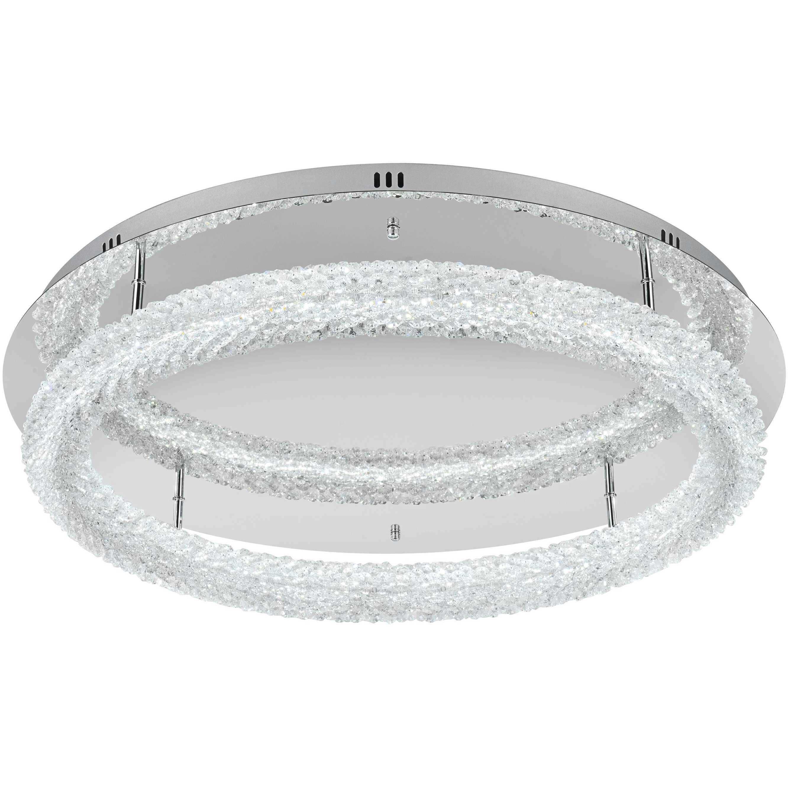 Bowen 1 Light 29.5 inch Chrome Flush Mount Ceiling Light