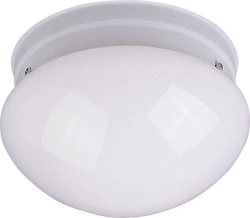 Essentials - 588x 1 Light 8 inch White Flush Mount Ceiling Light