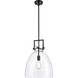 Newton Bell 1 Light 14 inch Matte Black Pendant Ceiling Light