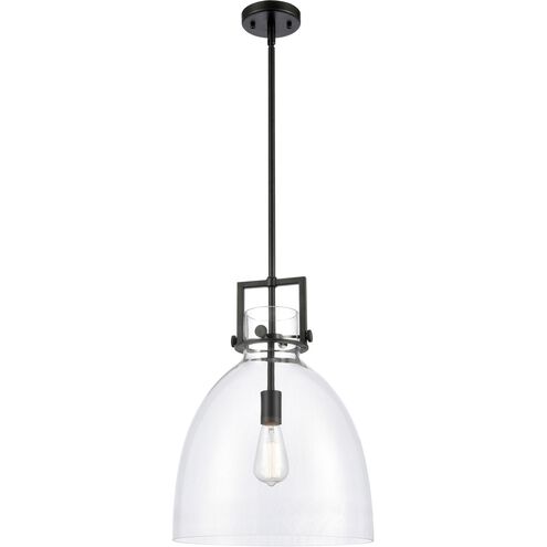 Newton Bell 1 Light 14 inch Matte Black Pendant Ceiling Light