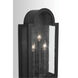 Lindsay 3 Light 25 inch Black Outdoor Wall Mount