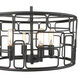 Amoret 4 Light 16 inch Matte Black Convertible Pendant Ceiling Light
