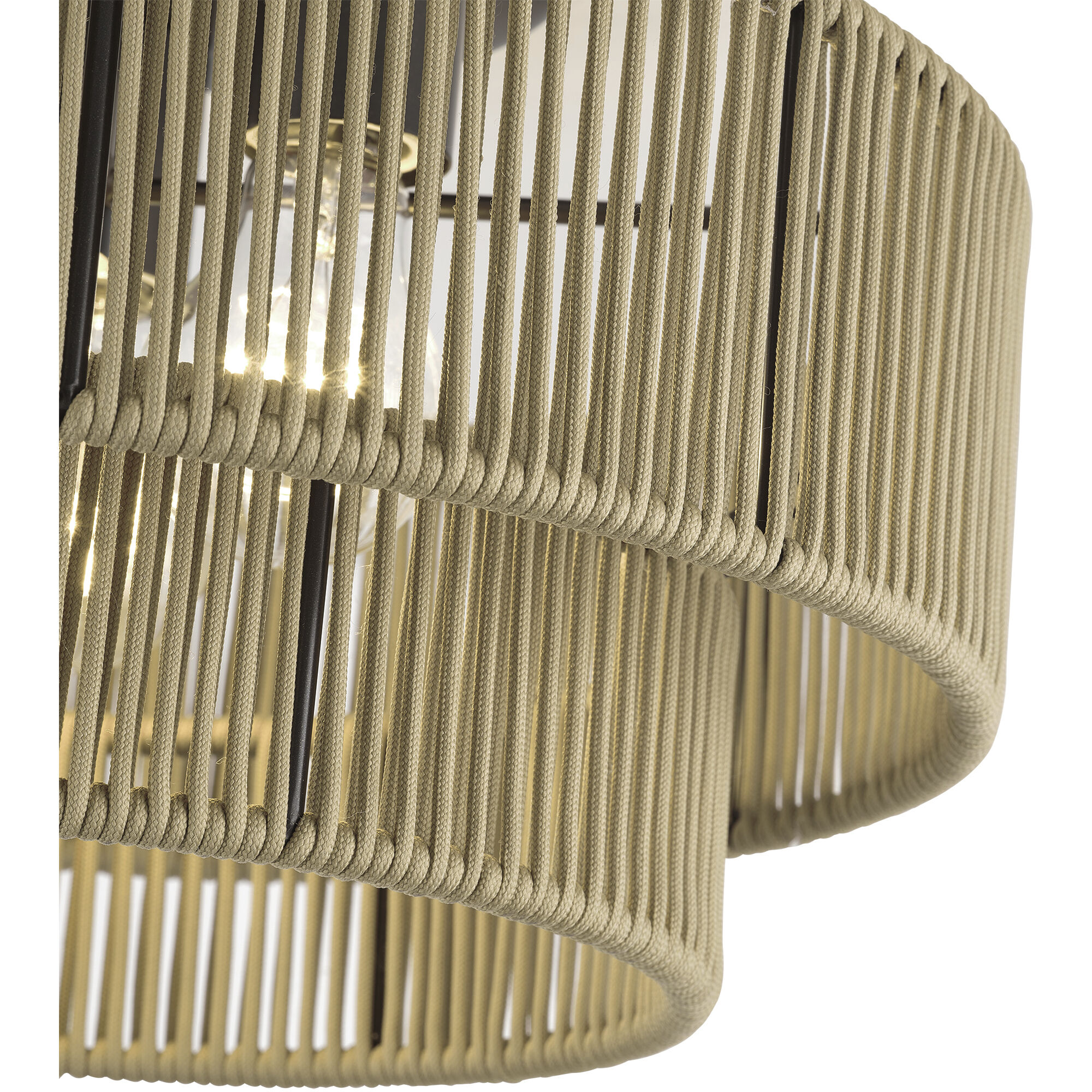 Acordia 3 Light 15 inch English Bronze Semi Flush Mount Ceiling Light, Large