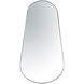 Pointless Exclamation 40 X 21.25 inch Chrome Wall Mirror