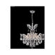 Maria Theresa Grand 6 Light 21 inch Silver Crystal Chandelier Ceiling Light