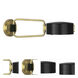 Simon 10.63 inch 60 watt Satin Black with Modern Brass Wall Swinger Wall Light