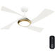 Vespucci 52 inch Fresh White Outdoor Ceiling Fan