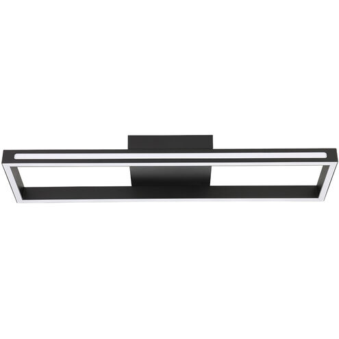 Salvilanas LED 8 inch Black Flush Mount Ceiling Light