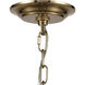 West Point 6 Light 36 inch Antique Brass Chandelier Ceiling Light