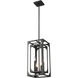 Easton 4 Light 9.25 inch Matte Black Chandelier Ceiling Light