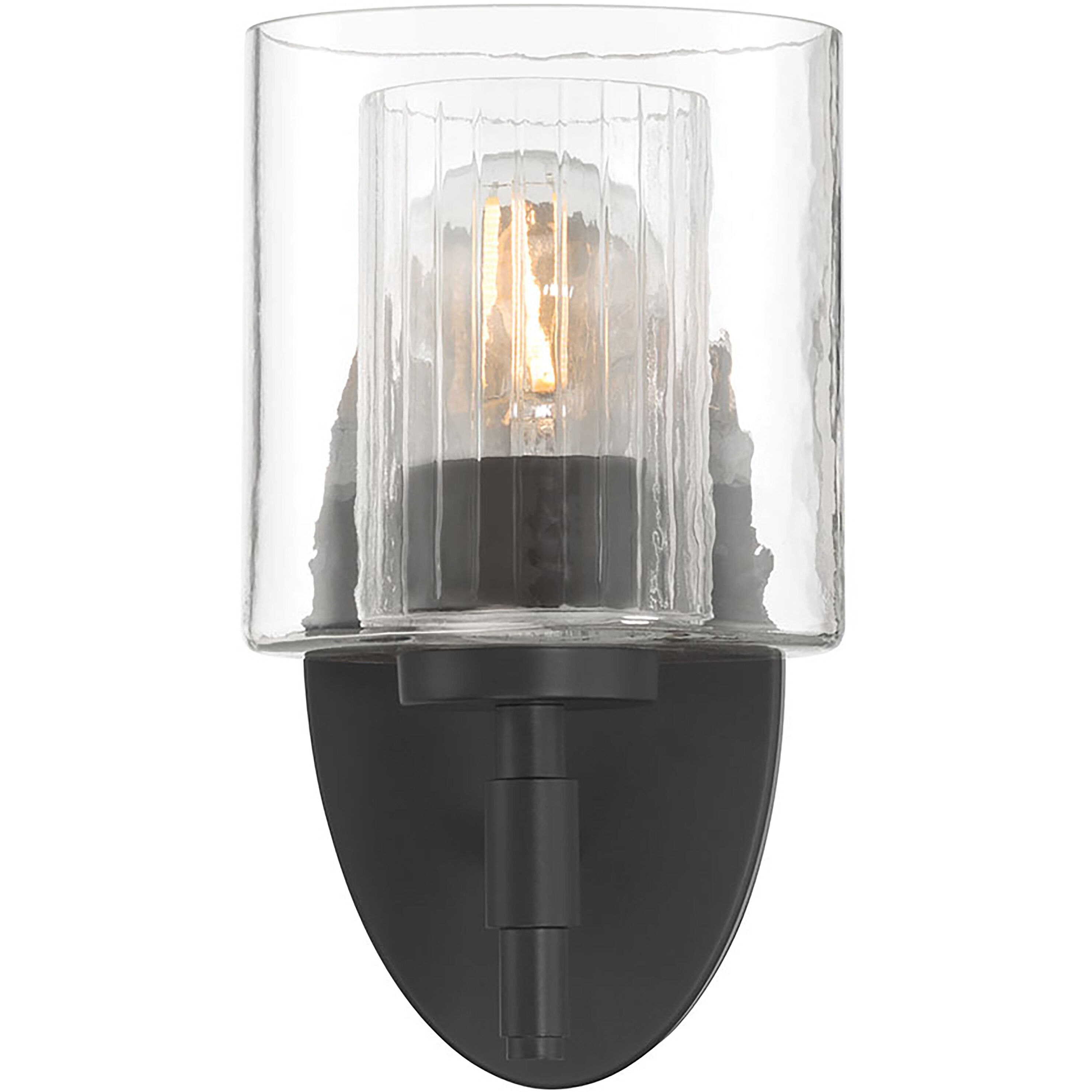 Solventa 1 Light 5.5 inch Matte Black Wall Sconce Wall Light