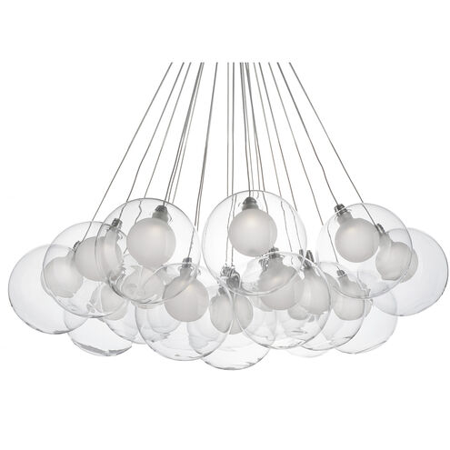 Bolla LED 28 inch Chrome Chandelier Ceiling Light