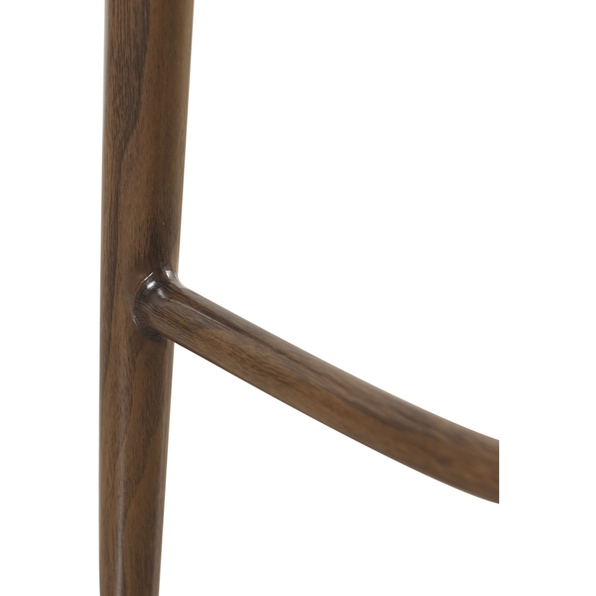 Joshua 35.4 inch Walnut and Taupe Counter Stool