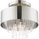 Orenburg 3 Light 13 inch Polished Nickel Semi Flush Ceiling Light