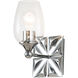 Epsilon 1 Light 6 inch PC Bath Light Wall Light in Polished Chrome