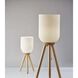 Kinsley 57.5 inch 100.00 watt Natural Wood Floor Lamp Portable Light