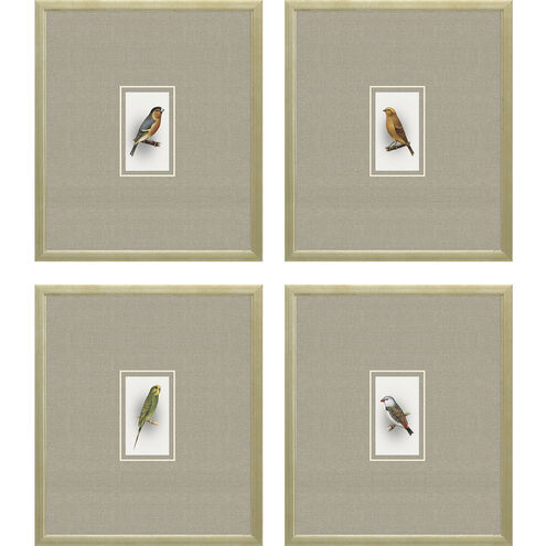 Here Birdie Multi and Brown and Neutral and Yellow Framed Art