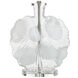 Lily 30 inch 100.00 watt Clear and White Table Lamp Portable Light