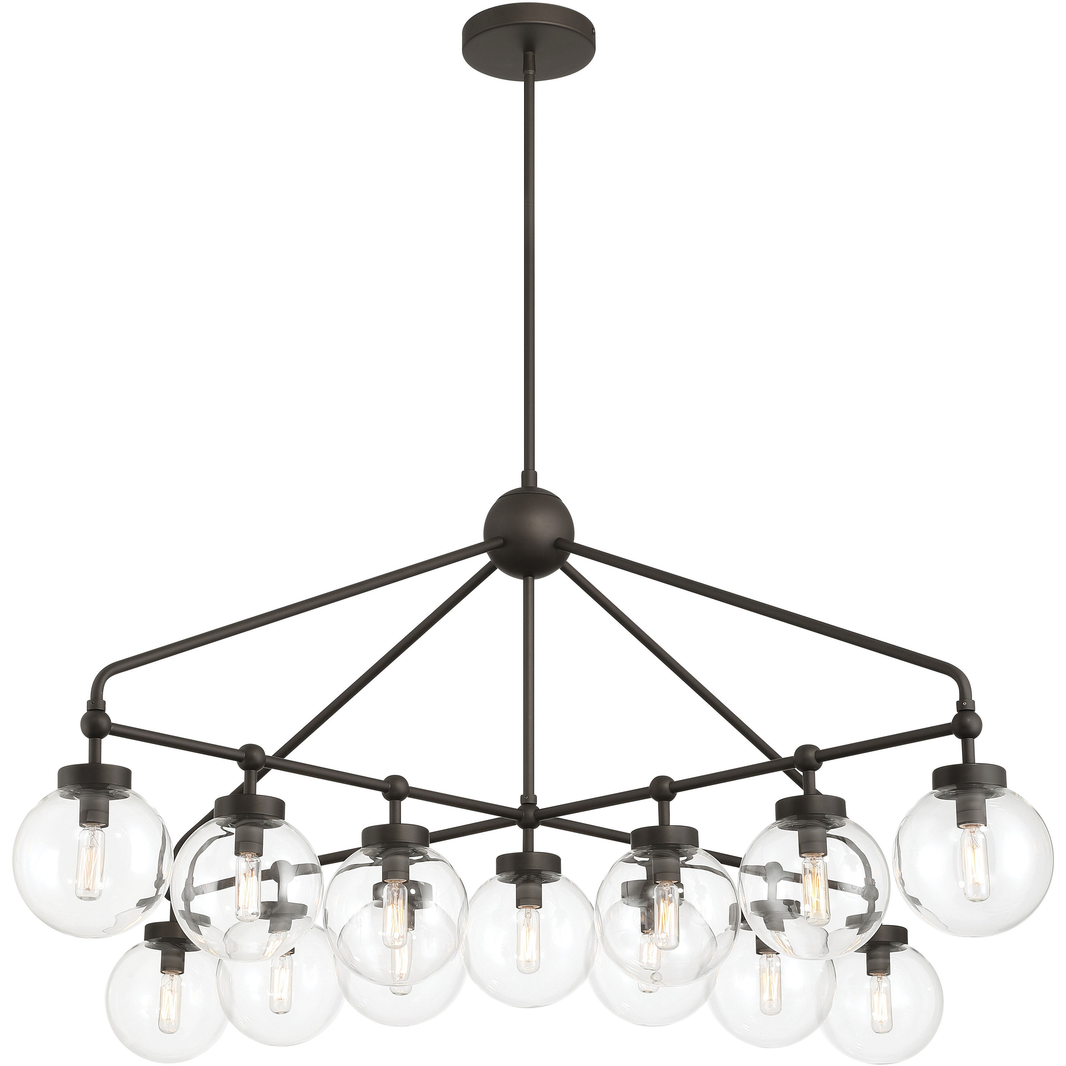 Stella 13 Light 52 inch Dark Bronze Chandelier Ceiling Light