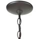 Star 1 Light 9 inch Oil Rubbed Bronze with Clear Mini Pendant Ceiling Light