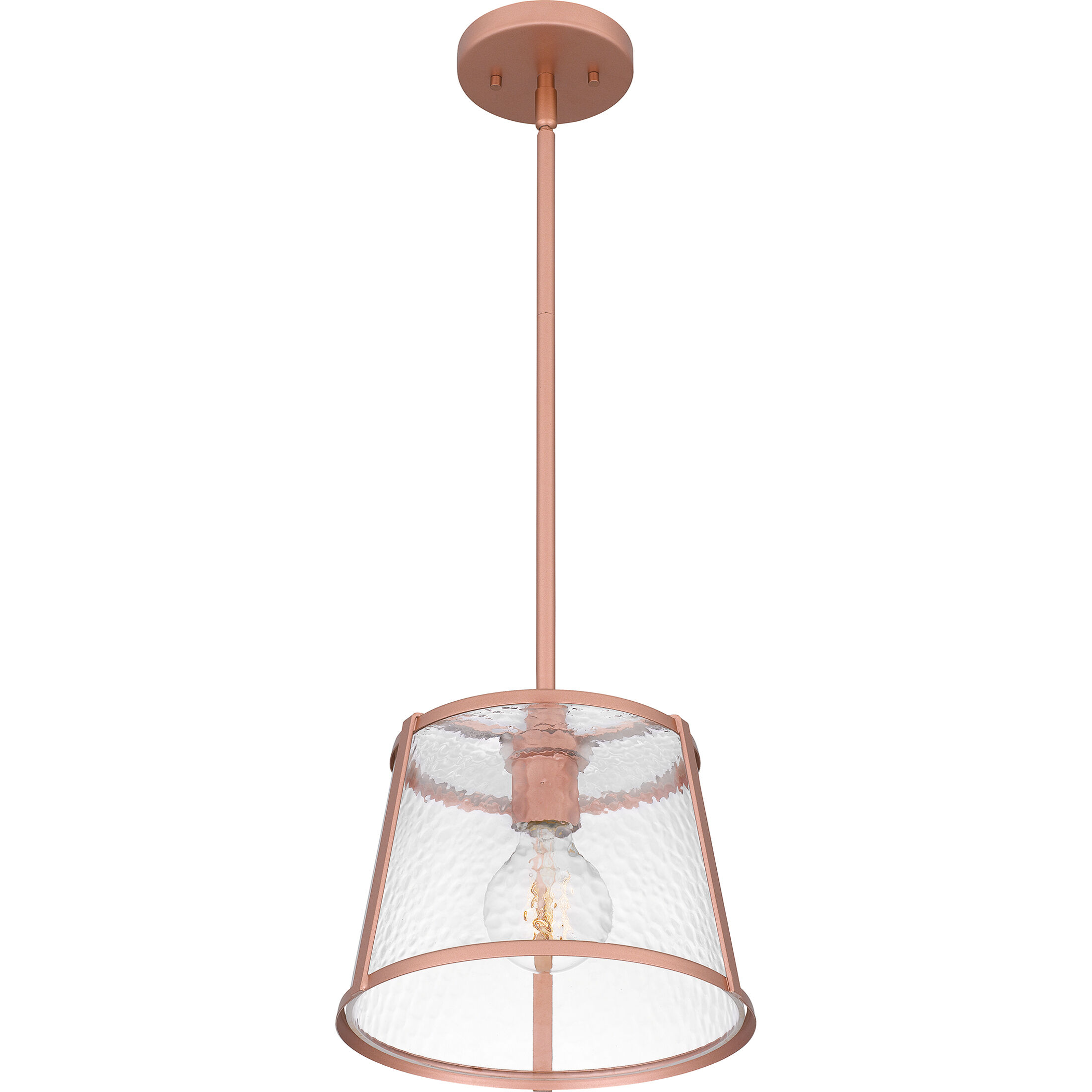 Labrant 1 Light 10.5 inch Matte Rose Gold Mini Pendant Ceiling Light
